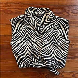 Trashy Diva Zebra Nina Tie Top